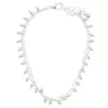 Chaîne de cheville 2 rangs maille fine et perles argenté < Gifi Clearance