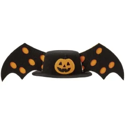 Chapeau chien avec ailes de chauve souris motif citrouille Halloween < Gifi