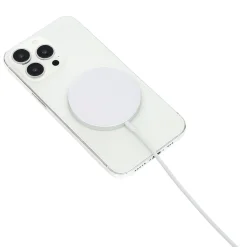 Chargeur magnétique iPhone charge rapide Ø5,6cm blanc < Gifi Clearance