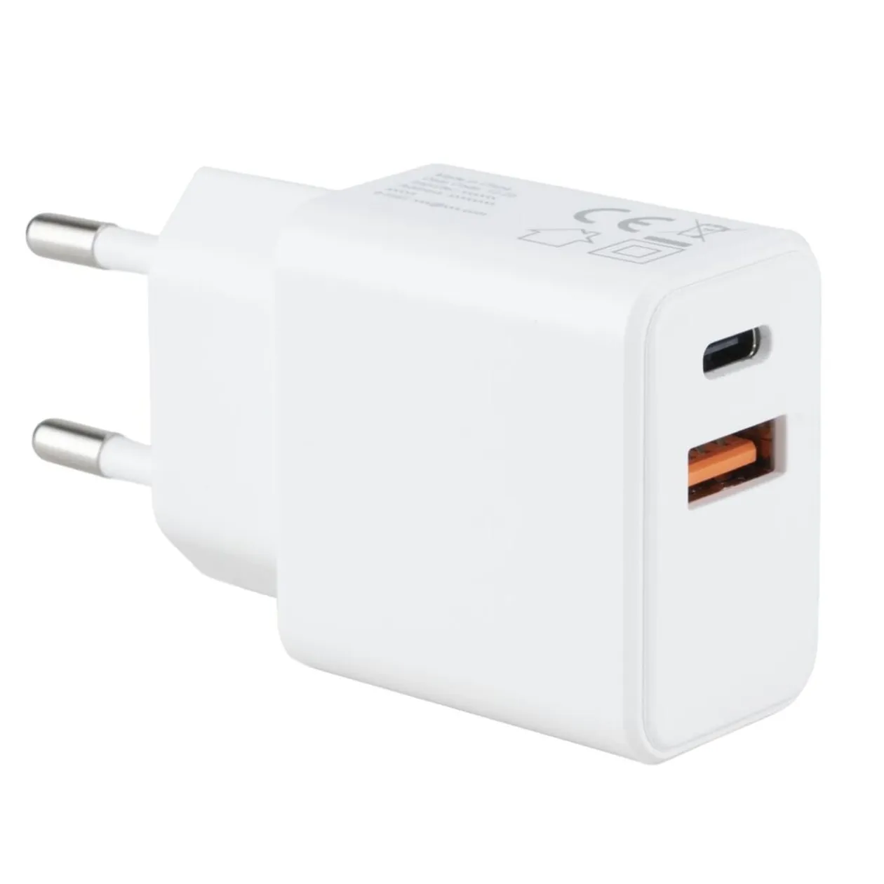 Chargeur mural 2 ports USB et USB-C 20W (2 modèles)