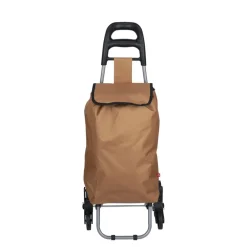 Chariot de course 3 roues marron 35x26xH89cm < Gifi Outlet