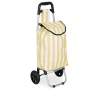 Chariot de courses 25L à roulettes rayures colorées H80cm (2 modèles bleu ou jaune) < Gifi Hot