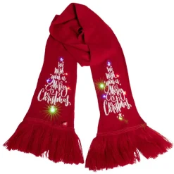 Écharpe Merry Christmas lumineuse 12LED rouge < Gifi Discount