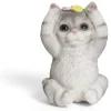 Chaton décoratif plastique gris - 2 modèles