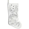 Chaussette de Noël à colorier 16xH25cm < Gifi