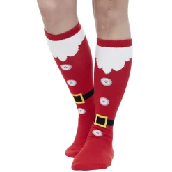 Chaussette de Noël haute rouge et blanc 47cm < Gifi Best