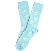 Chaussette homme polycoton tige longue bleu motif palmier T41/46 < Gifi Online