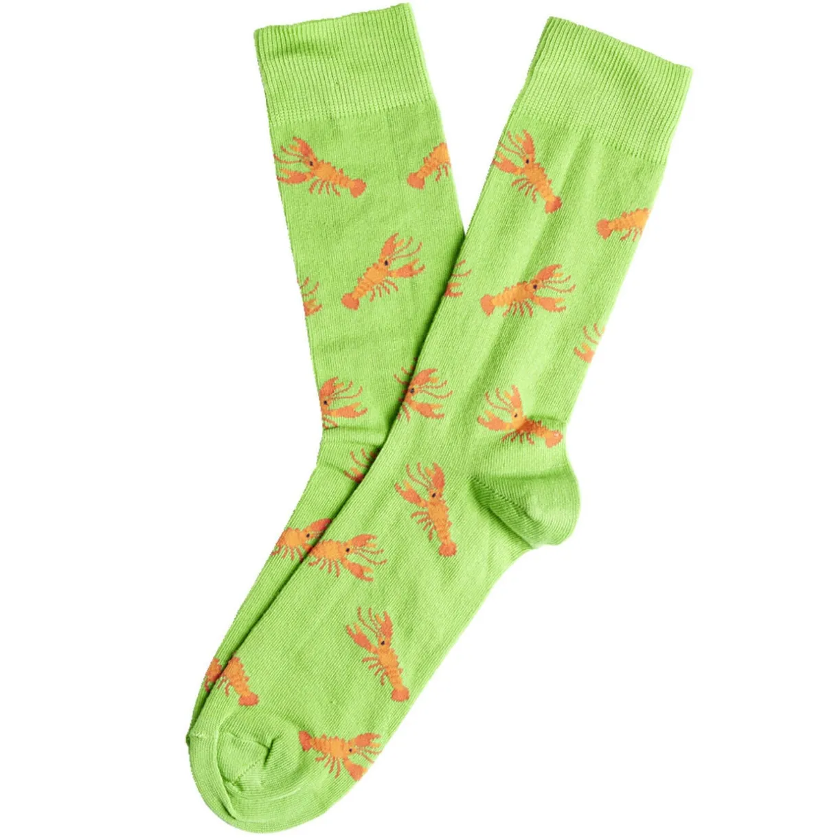 Chaussette homme polycoton tige longue vert motif homard T41/46 < Gifi Clearance