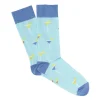Chaussette homme polycoton tige longue bleu motif cocktail T41/45 < Gifi Clearance