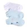 Chaussettes enfant garçon tige courte polycoton 3 paires 31/35
