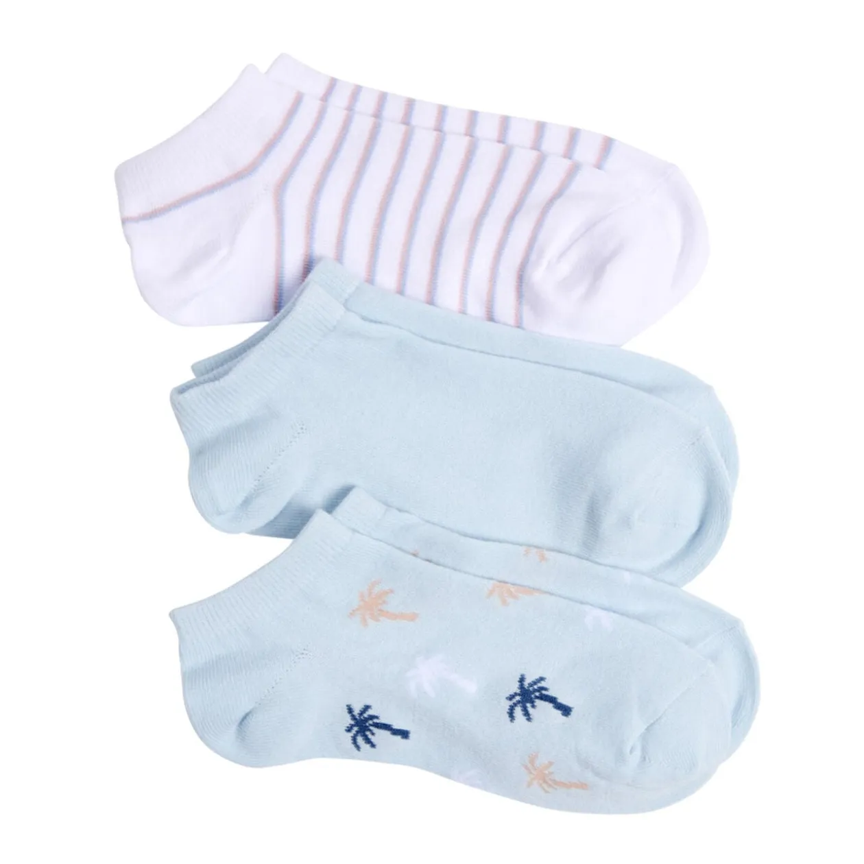 Chaussettes enfant garçon tige courte polycoton 3 paires 31/35