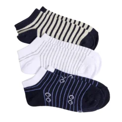 Chaussettes enfant garçon tige courte polycoton 3 paires 31/35