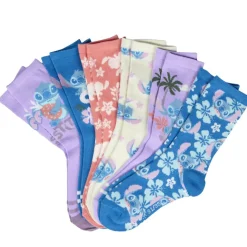 Chaussettes enfant x6 tige haute 23/35 (4 modèles)