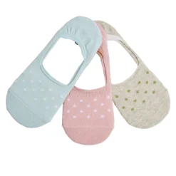 Chaussettes femme invisible tige ultra courte polycoton 3 paires 36/40 < Gifi Online