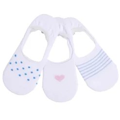 Chaussettes femme invisible tige ultra courte polycoton 3 paires 36/40 < Gifi Online