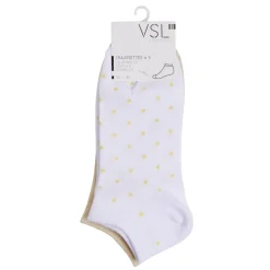 Chaussettes femme tige courte polycoton 3 paires 36/40 < Gifi Discount
