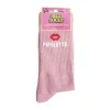 Chaussettes femme tige haute Pipelette pailletté rose T36/40 < Gifi