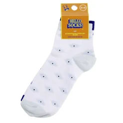 Chaussettes femme tige haute x2 motif oeil bleu et blanc T36/40 < Gifi Clearance