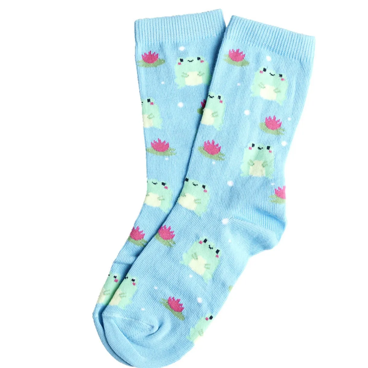 Chaussettes fille bleues motifs grenouilles T26/35 < Gifi Hot