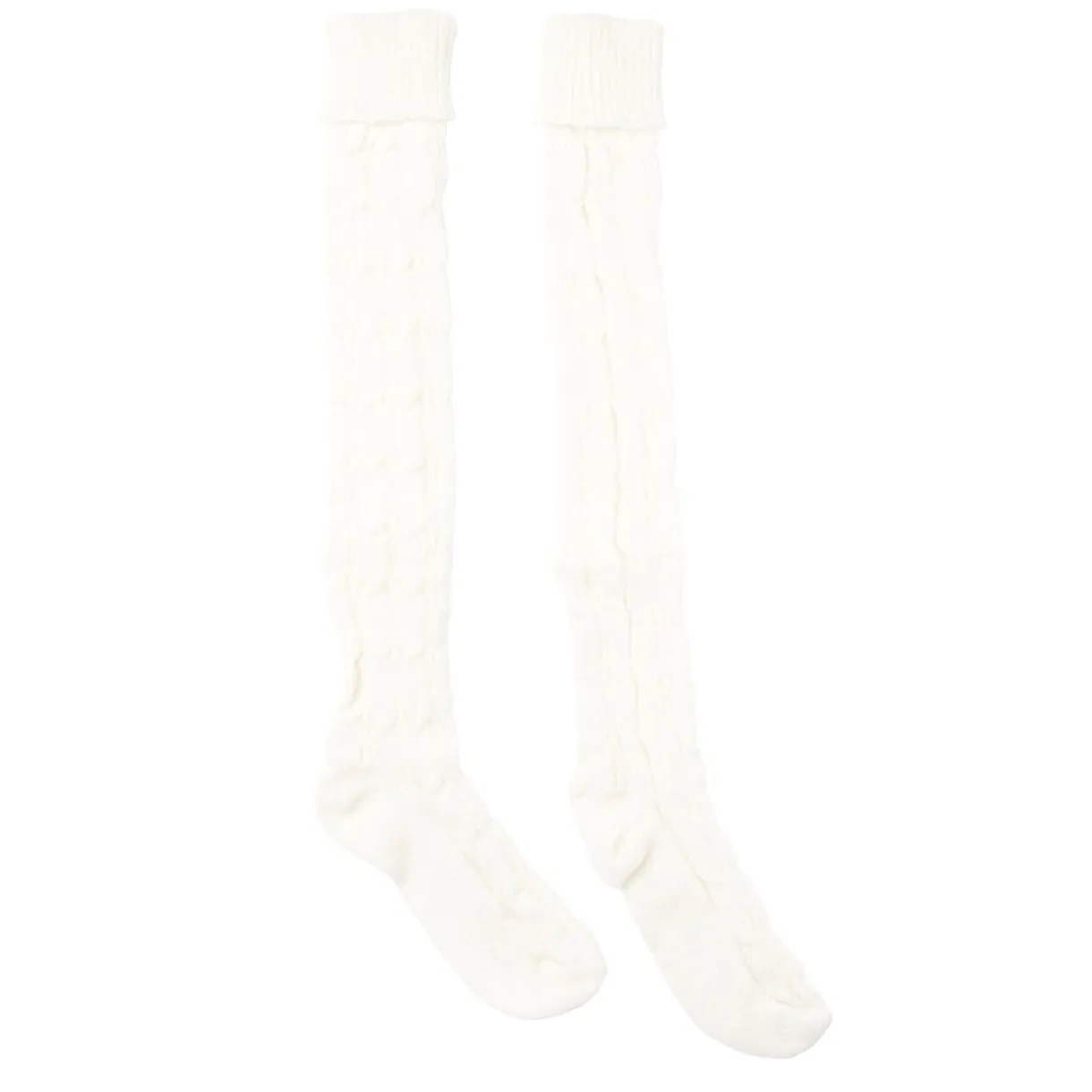 Chaussettes hautes style tricot femme grises ou blanches < Gifi Hot