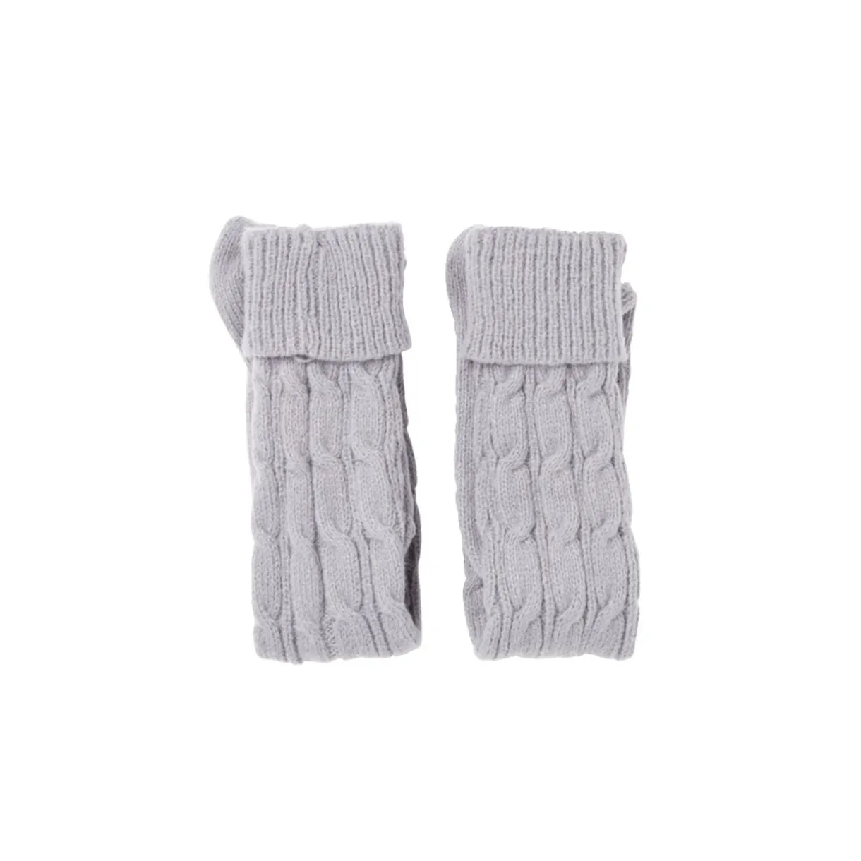 Chaussettes hautes style tricot femme grises ou blanches < Gifi Hot