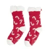 Chaussettes Noël mixte motif sucre d'orge rouges et blanches T36 à 45 < Gifi Hot