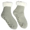Chaussettes polaires femme antidérapantes grises Taille unique