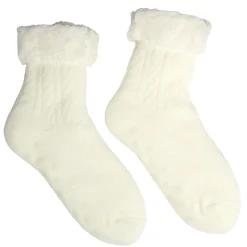 Chaussettes polaires femme beiges Taille unique