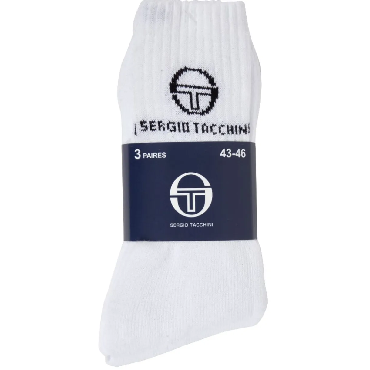 Chaussettes x3 Sergio Tacchini blanches < Gifi Outlet