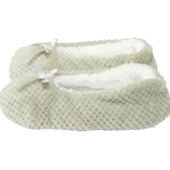 Chaussons ballerines fourrés femme gris 38/39 < Gifi Online
