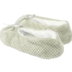 Chaussons ballerines fourrés femme gris 38/39 < Gifi Online