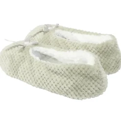 Chaussons ballerines fourrés femme gris 40/41 < Gifi Best