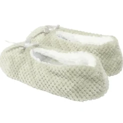 Chaussons ballerines fourrés femme beige 36/37 < Gifi Hot