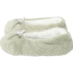 Chaussons ballerines fourrés femme beige 36/37 < Gifi Hot