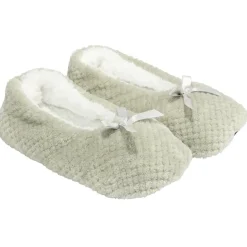 Chaussons ballerines fourrés femme beige 36/37 < Gifi Hot