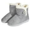 Chaussons bottes fourrées femme grises - pointure 36 à 41 < Gifi Online
