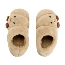 Chaussons croissant polyester marron T36 à 41
