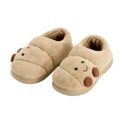 Chaussons croissant polyester marron T36 à 41