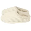 Chaussons femme côtelés fourrés beiges 40/41 < Gifi Hot