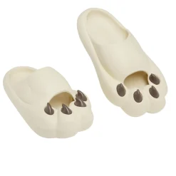 Chaussons griffe caoutchouc beige 36/37 < Gifi Discount