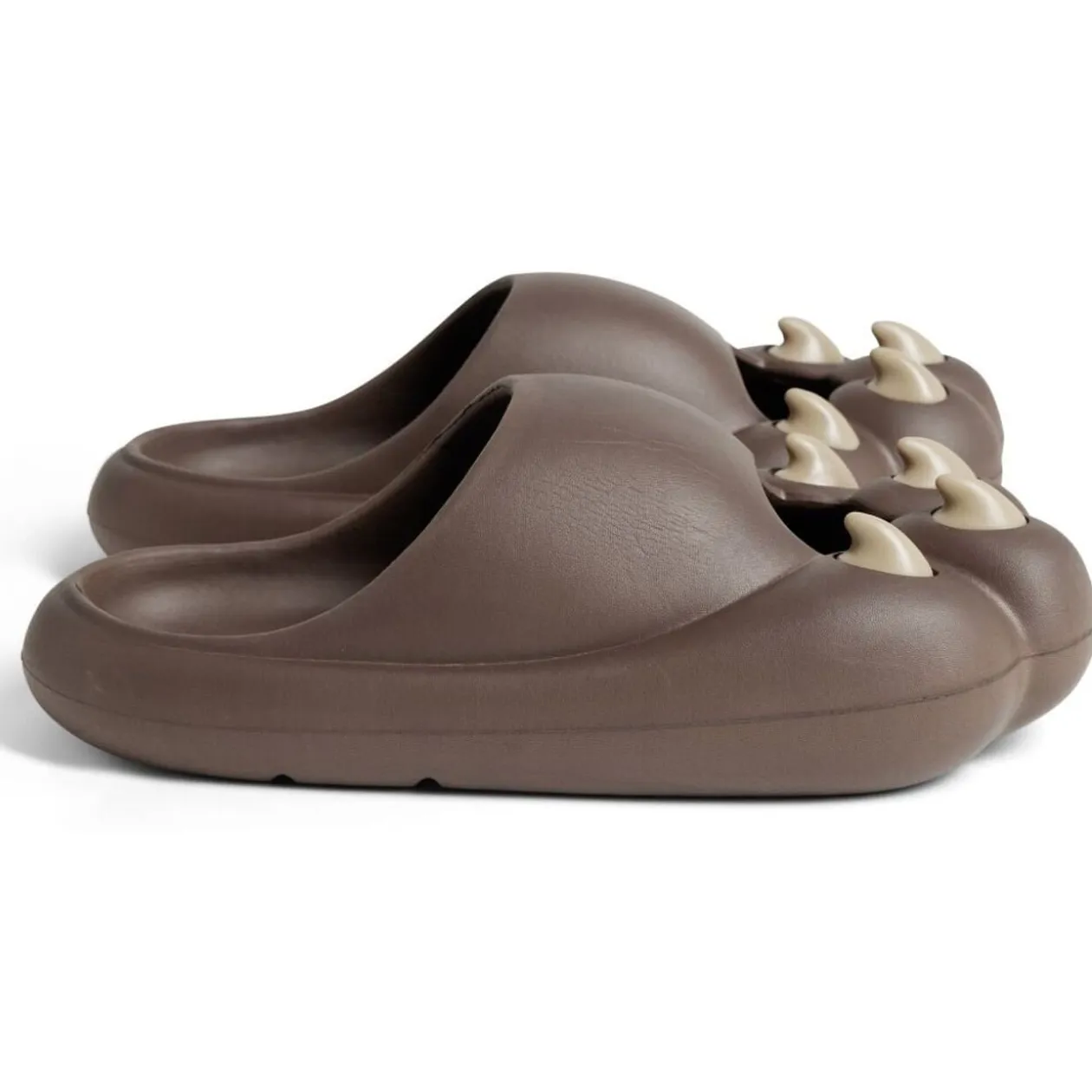 Chaussons griffe caoutchouc marron 40/41
