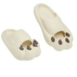 Chaussons griffe caoutchouc marron 44/45