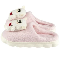 Chaussons Gromimis peluche mouton blanc et rose L30cm < Gifi New
