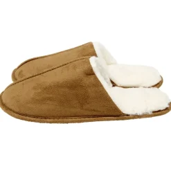 Chaussons homme marron fourrés blancs 42/43 < Gifi Clearance