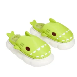 Chaussons mixtes requin verts T36 à T45