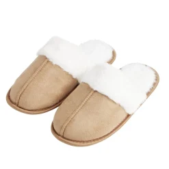 Chaussons mules femme marron fourrées T40/41