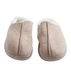 Chaussons mules unisexe gris fourrées T36 à T45 < Gifi Discount