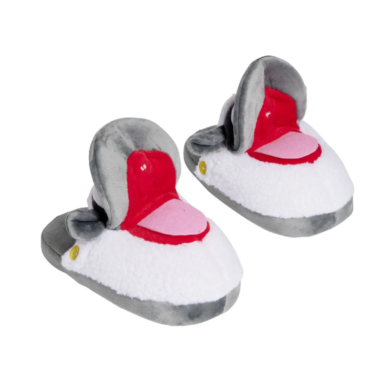 Chaussons tête de mouton polyester gris - pointure 32 à 45