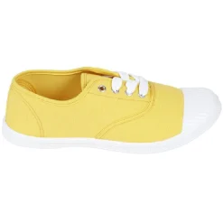 Chaussures en toile de coton jaune t 36 < Gifi