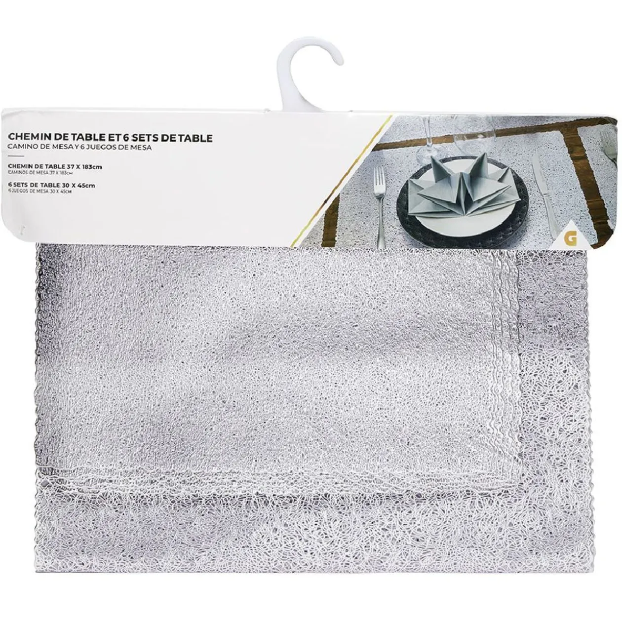 Chemin de table avec set x6